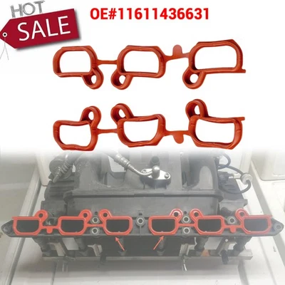 Junta de colector de admisión 2 piezas para BMW 323Ci 325Ci 325xi 328Ci 330Ci 330xi X3 Z3 Foto 1 de 4