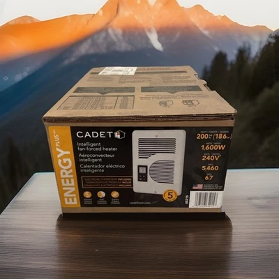 Cadet 1600-Watt 240-Volt Energy Plus Electric Wall Heater 5215 CEC163TW - NEW -