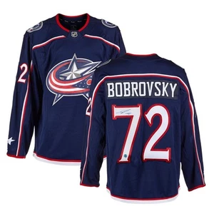 Sergei Bobrovsky Columbus Blue Jackets Autographed Fanatics Jersey - Picture 1 of 2