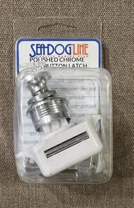 SEA-DOG LINE 224300-1 Polished Chrome Push Button Rim Latch 22430-1 New - Picture 1 of 2