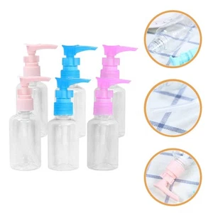 6 Stück Lotion Flasche Reise Nachfüllbar Creme Kunststoff Pumpflaschen Spray - Bild 1 von 12