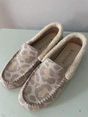 Rothy's The Slipper Gato Aconchegante Cinza Pêssego Forrado em Fleece Tamanho 9 - Imagem 1 de 4