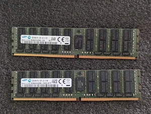 Samsung 64GB (2x32GB) 4DRx4 PC4-2133 DDR4-17000 ECC Memory RAM M386A4G40DM0-CPB - Picture 1 of 1