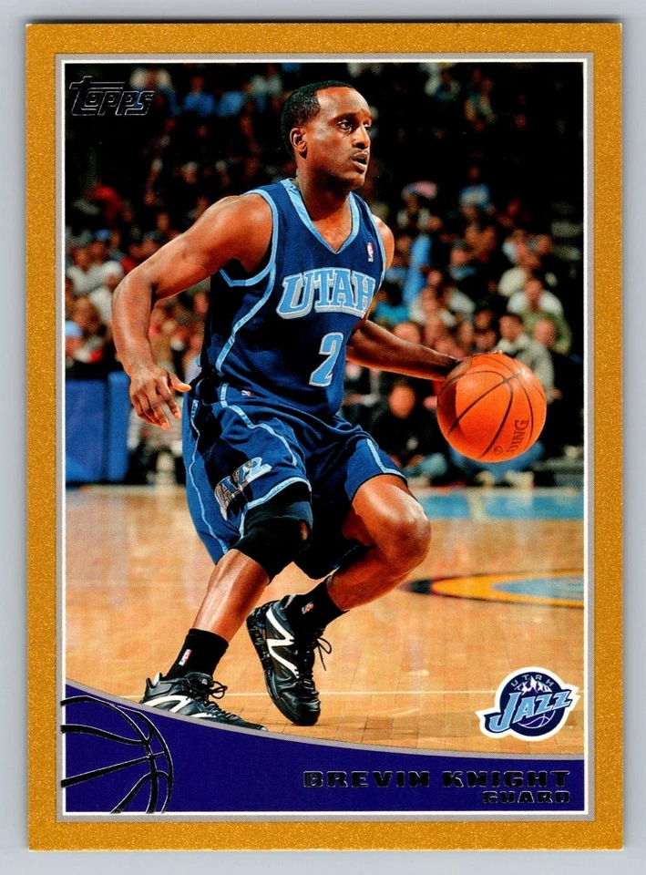2009-10 Topps GOLD /2009 #304 Brevin Knight Utah Jazz - Image 1 of 2