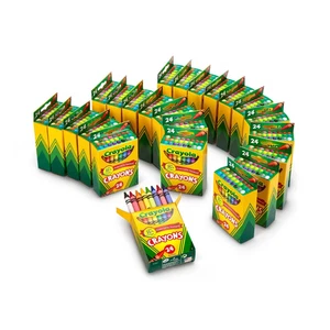 Crayola Buntstifte 24 Packungen à 24 (576 insgesamt) Großpackung ungiftig Schule Kunst 52-3 - Bild 1 von 3