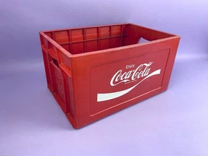 Original Vintage c1980s Coca Cola Plastic Storage Bottle Crate With Divider Coke - Picture 1 of 9