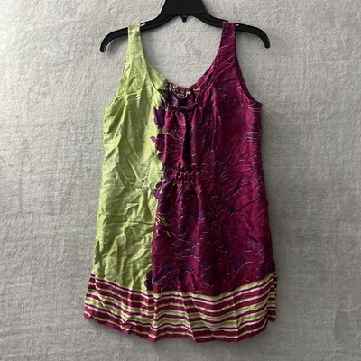 Blusa Top Cabi Mujer Multicolor Geométrica Mediana Seda Sin Mangas Cuello Redondo Foto 1 de 4