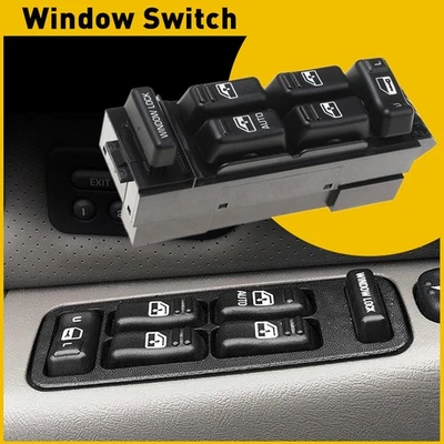 Front Power Window Switch Master for GMC Sierra 1500 2500 Yukon/Yukon XL 2000-02 - Image 1 of 4