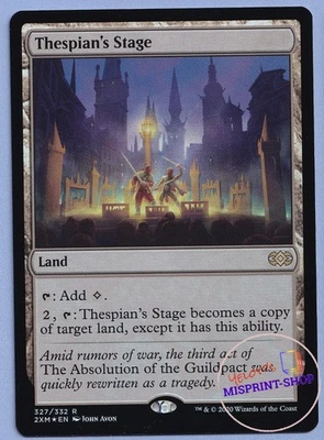 Thespian's Stage FOIL Mtg MISPRINT. Foil error: Mana circles in casting cost - Imagen 1 de 3