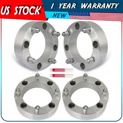 4x 2'' 4x156 to 4x156 12x1.5 Sliver wheel spacers Fits Polaris RZR XP 1000 EPS - Image 1 of 4