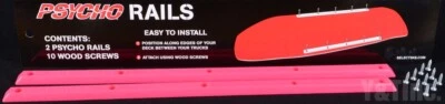 Vision Psycho Brand 14.5" Skateboard Rails PINK