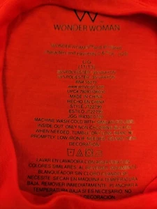 Wonder Woman Shirt Women's Large Short Sleeve DC Comics Red - Picture 1 of 2