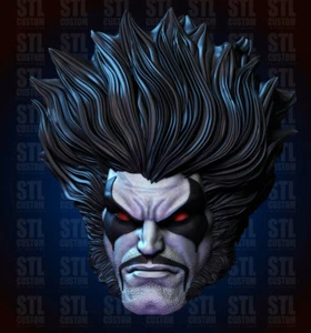 Lobo DC Ver B 1:6 scale custom unpainted Head 12" Action Figure - Bild 1 von 1