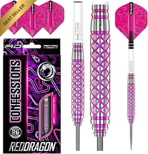 Confessions Premium Tungsten Darts Set with Flights and Stems - Picture 1 of 12