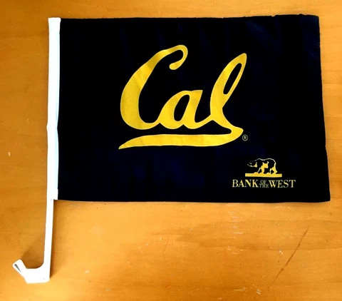 CALIFORNIA Cal Bears CAR FLAG  Banner New  12.5 x 18 inches Bank of the West SGA Cover
