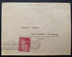 HAITI, Cover, 1929, Haiti to New Jersey, Postmarked stamp - Picture 1 of 4