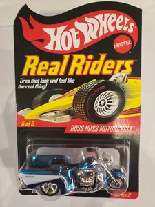 HOT WHEELS RLC 2008 REAL RIDERS SERIES BOSS HOSS MOTORCYCLE #4765 W/PROTECTO ! - Picture 1 of 4