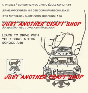 Corgi Toys 255 Austin A60 Motor School Instruction Leaflet USA version of 236 - Picture 1 of 1