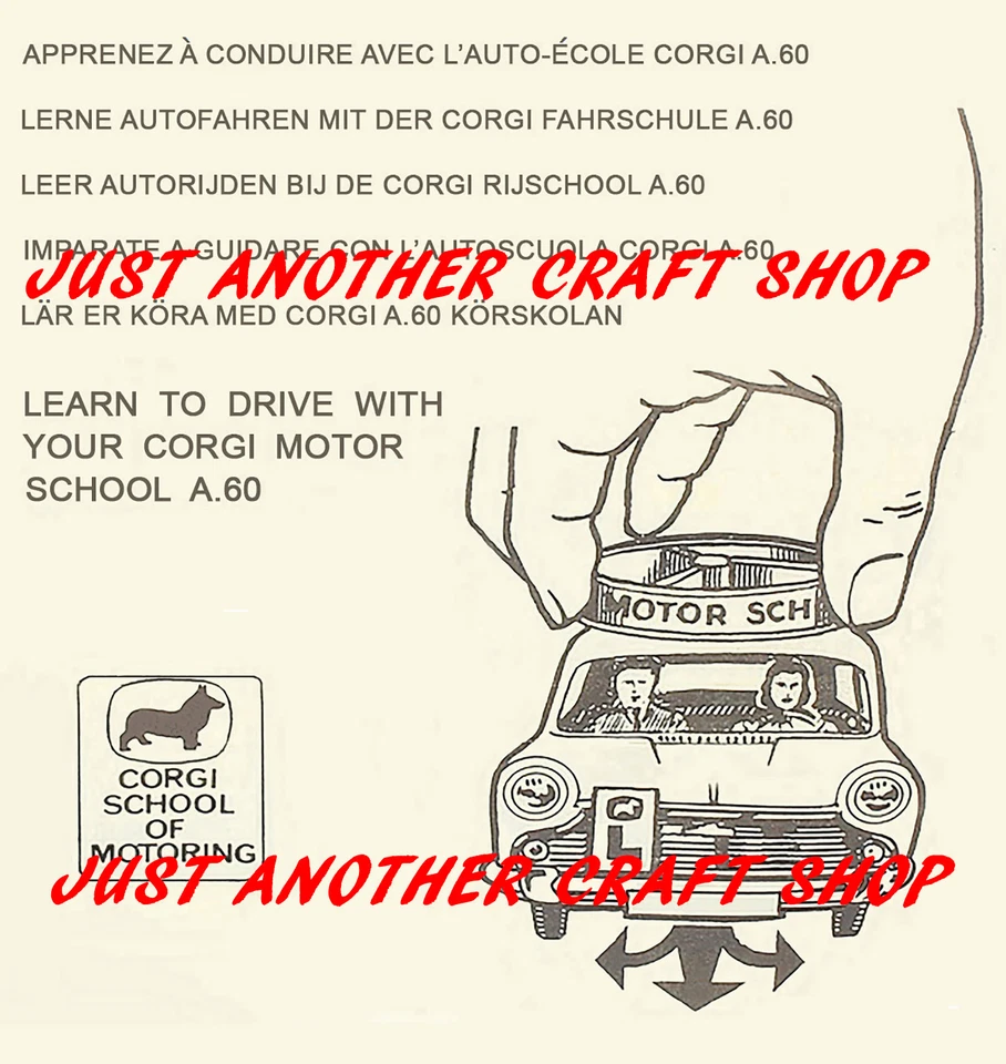 Corgi Toys 255 Austin A60 Motor School Instruction Leaflet USA version of 236 - Image 1 of 1