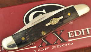 CASE XX USA 1/2500 LIMITED EDITION BLACK BONE PEANUT KNIFE 6220 SS 1998 (15136)