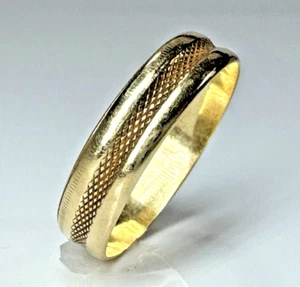 Vintage ArtCarved Nachlass 14k Gelbgold Herren Ehering Ring Gr. 11,25 - Bild 1 von 10