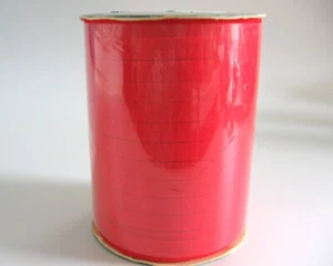 RED VELVET HOLIDAY RIBBON 25 YARDS 1/4" WIDE WATERPROOF CHRISTMAS VALENTINES - Picture 1 of 2