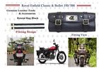 Leather Tools & Accessories Round Bag Fit For Royal Enfield Classic & Bullet