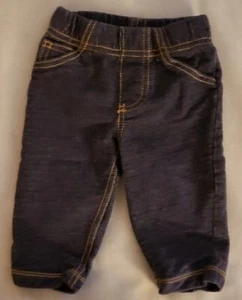 Carter's Infant Boy Jeans - Denim Color with Orange Stitching - Size 6 Mos - Picture 1 of 1