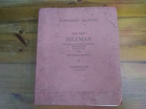 1959 HILLMAN MINX FACTORY OWNERS WORKSHOP MANUAL, SERIES 1, 2,3,3A + HUSKY - Picture 1 of 5