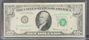 1969 $10 FRN D-Cleveland Star Note #1023 - Picture 1 of 8