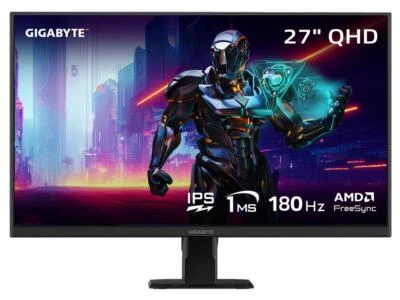 GIGABYTE - GS27QA SA - 27" IPS Gaming Monitor - QHD 2560x1440 - 180Hz - 1ms MPRT - Image 1 of 4