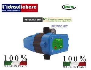 PRESSOSTATO PRESSCONTROL RE-START 2 HP MATIC REGOLAZIONE PRESSIONE AUTOCLAVE - Foto 1 di 1