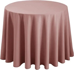 Round Tablecloth 108 Inch - Waterproof Stain Resistant Spillproof Polyester F... - Picture 1 of 7