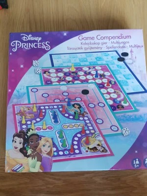 Disney Princess Game Compendium 4 Classic Games Boards Draughts Ludo and More - Image 1 of 2