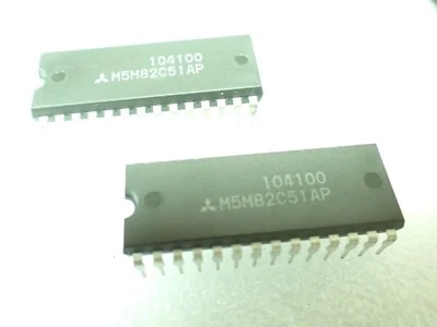 M5M82C51AP ORIGINAL MITSUBISHI USART DIP28 UK STOCK x2pcs - Image 1 of 3