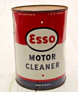 Vintage Esso Motor Cleaner 1 Quart Can Empty - Bild 1 von 9