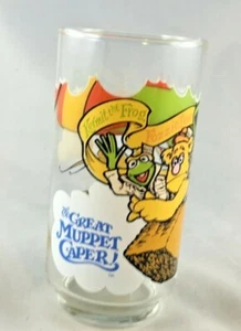 Great Muppet Caper McDonalds Trinkglas Kermit The Frog Gonzo Fozzie Neu - Bild 1 von 4