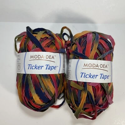 Moda Dea Ticker Tape Yarn Charade #9727 2 Skeins Discontinued - Image 1 of 4