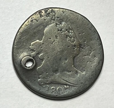 1807 Draped Bust Half Cent - Early 1/2C; S055 - Image 1 of 2
