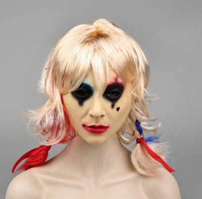 Cosplay Joker 2 Folie à Deux Harley Quinn Masken Halloween Maskerade Props Latex - Bild 1 von 4