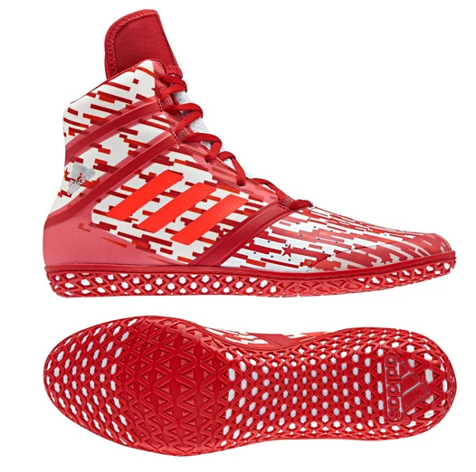 Adidas Impact Wrestling Shoes - Digital Print - Red