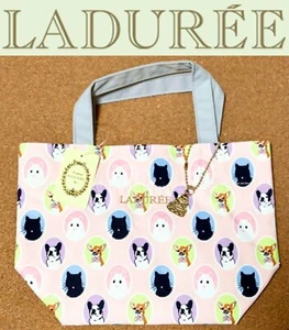 LADUREE Paris Mini Tote bag Dog Cat Hamster Chihuahua French bulldog Pink Charm - Picture 1 of 3