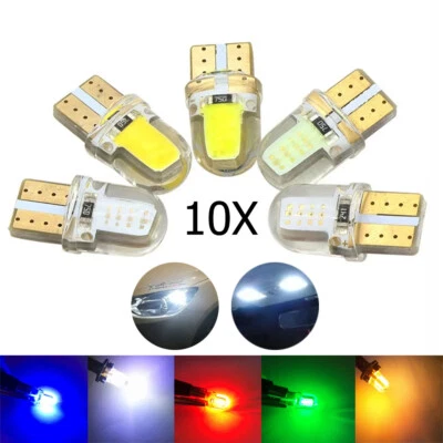 10X T10 Led Light Bulb 1w Cob Lighting Source License-plate Lamp 12v Lights - Image 1 of 4