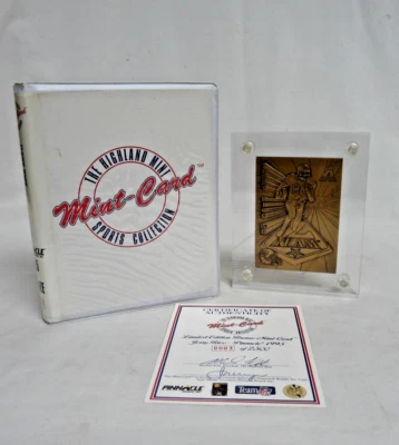 1995 Highland Mint Jerry Rice SF 49ers Pinnacle Bronze Mint Card #0003 - Image 1 of 4