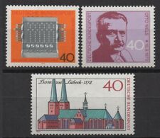 Germany 1973 Sc# 1123-1125 Mint MNH calculator Lubeck Cathedral Otto Wels stamps