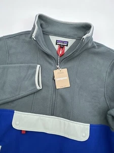 Patagonia Synchilla Fleece Anorak Blue Gray Unisex Mens-L Womens-XL NWT 22980 - Picture 1 of 16