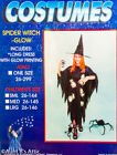 Spider Witch Costume Children's Blk Poly Jagged Hem Glow In The Dark Costume