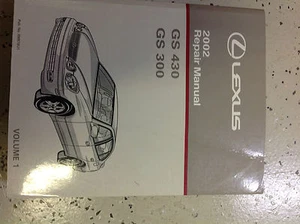 2002 Lexus GS430 GS300 Servicio Tienda Reparación Manual Volumen 1 Solo Fábrica - Imagen 1 de 7