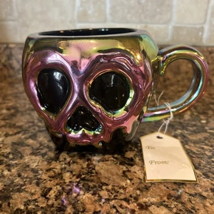 Disney Schneewittchen böse Königin böser Apfel Kaffeebecher Keramik schillernd Neu mit Etikett 20 Unzen - Bild 1 von 6