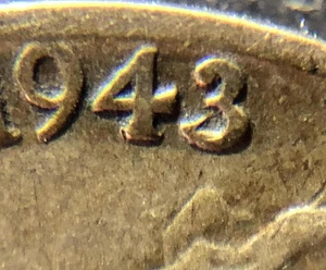 1943 over 1942 DOUBLE DATE 1943/2-P SILVER WAR NICKEL 5 CENT COIN ERROR - Picture 1 of 4